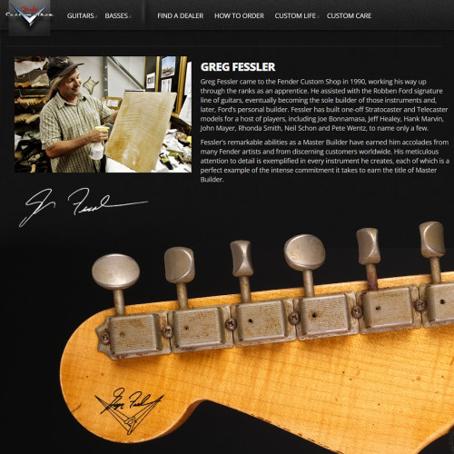 Fender Custom Shop '62  GREG FESSLER MASTER BUILT